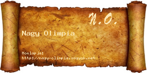 Nagy Olimpia névjegykártya