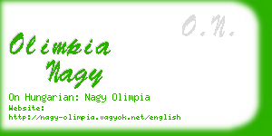 olimpia nagy business card